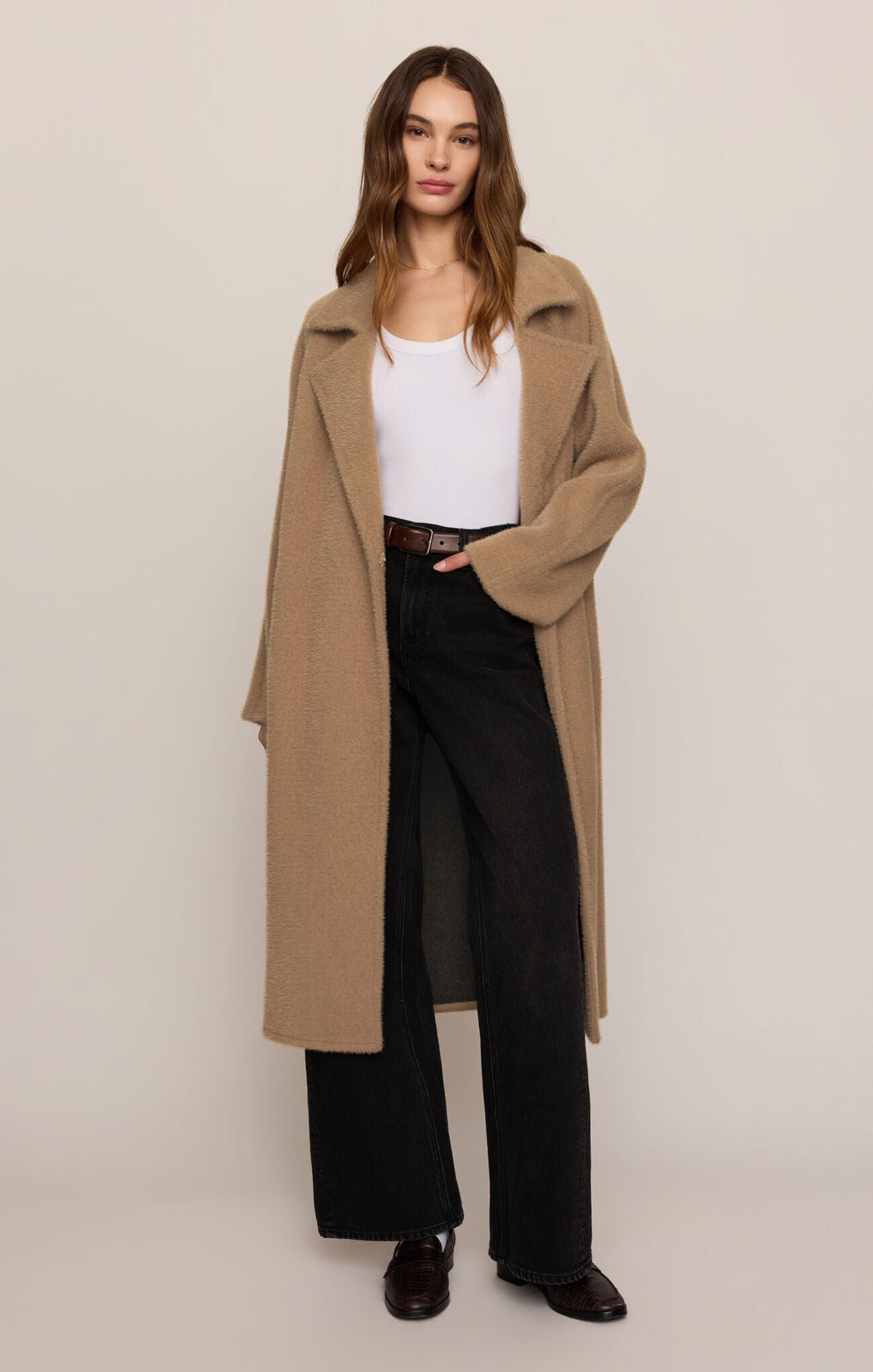 Crosby Cocoon Coat- Light Toffee