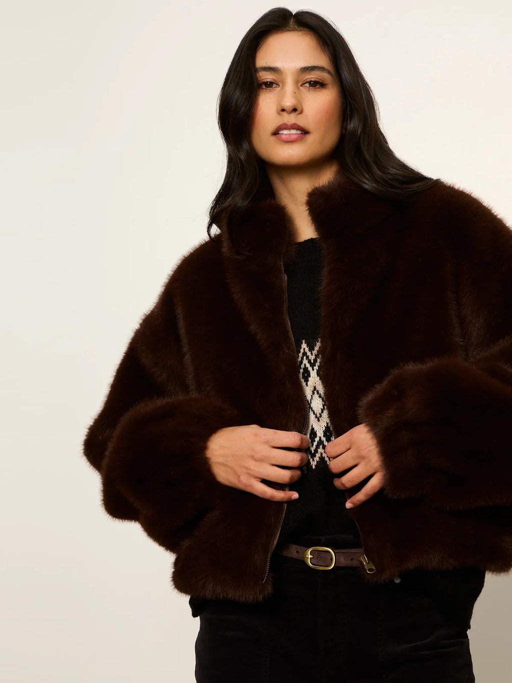 Everest Fur Bomber- Espresso Martini