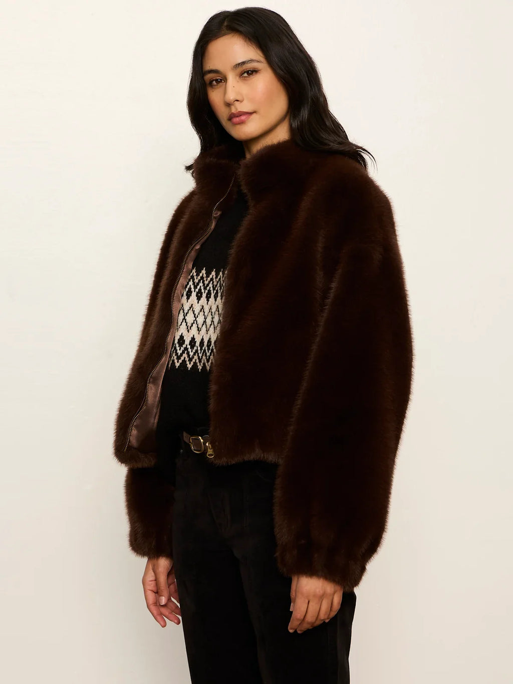 Everest Fur Bomber- Espresso Martini