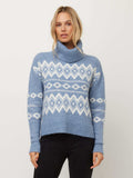 Esther Jacquard Sweater- Chambray