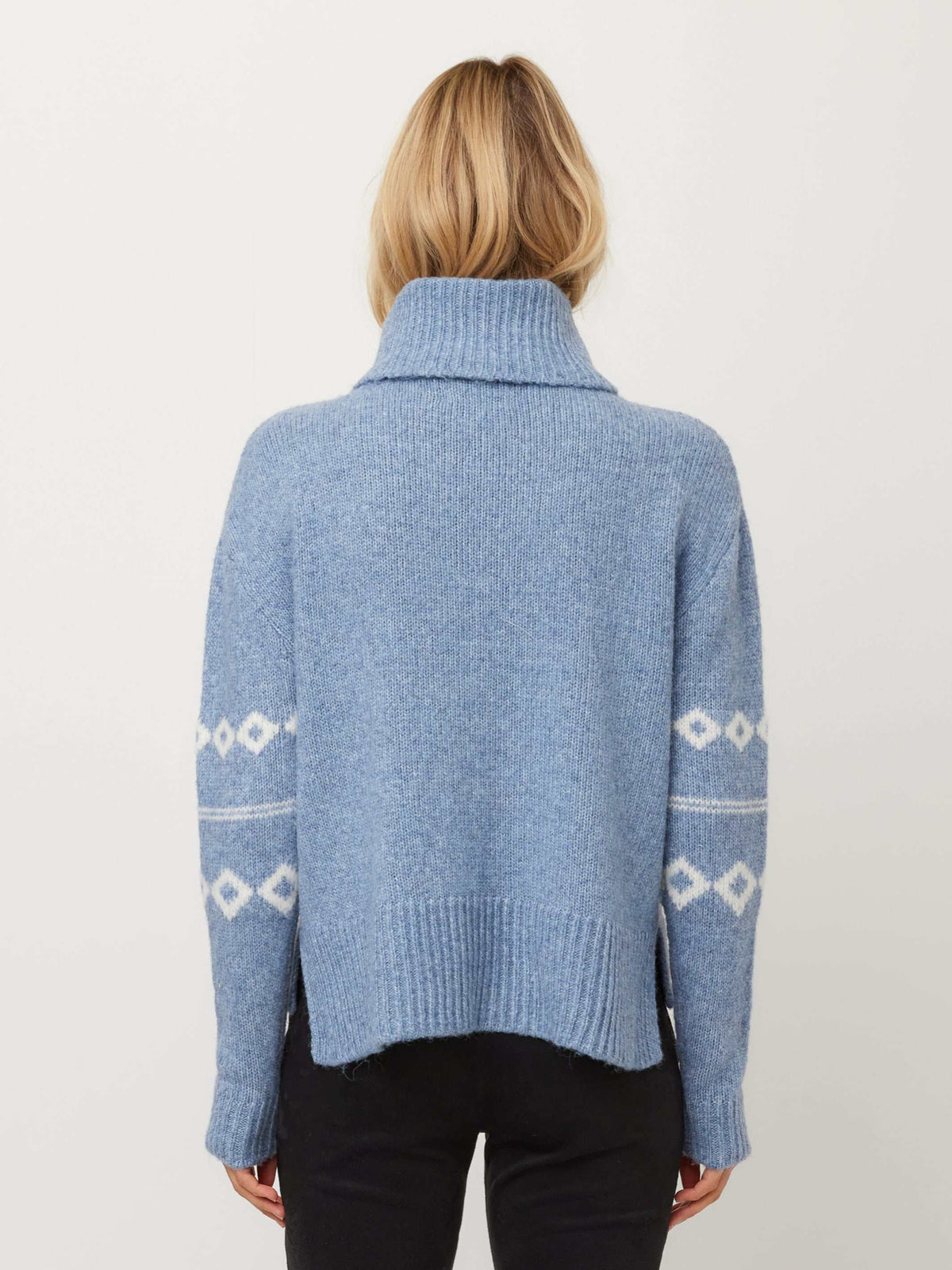 Esther Jacquard Sweater- Chambray