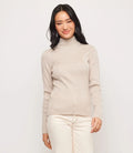 Pearl Turtleneck Sweater- Oatmeal
