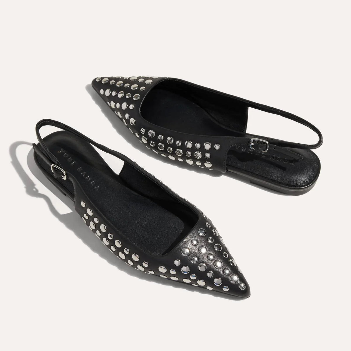 Bedford Flat- Black w/Silver Studs