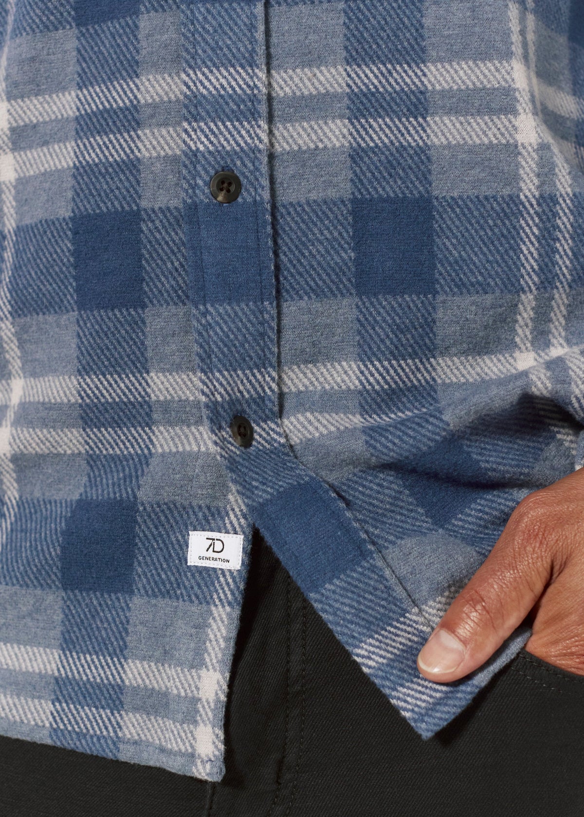 Generation™ Stretch Flannel- Blue