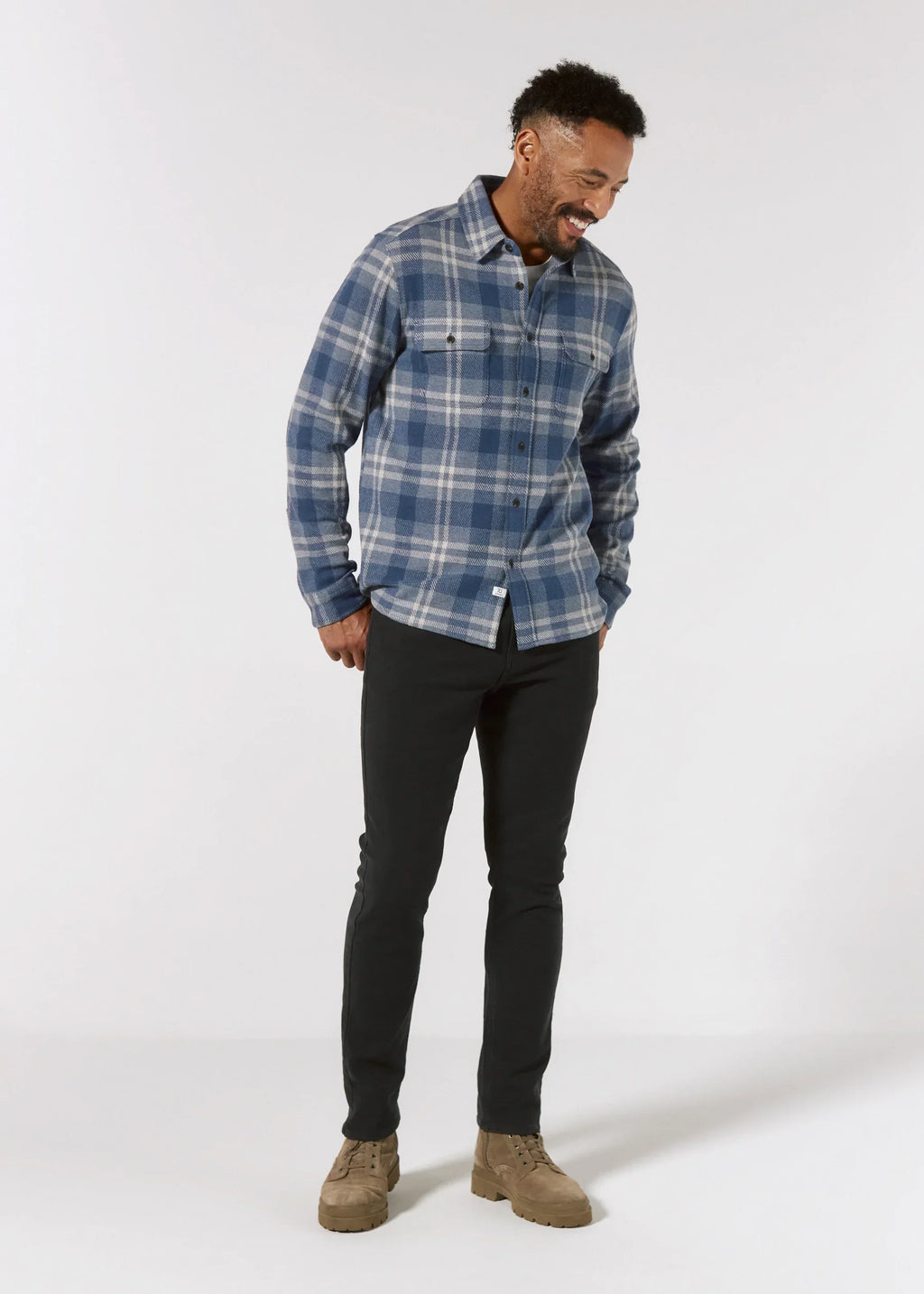 Generation™ Stretch Flannel- Blue