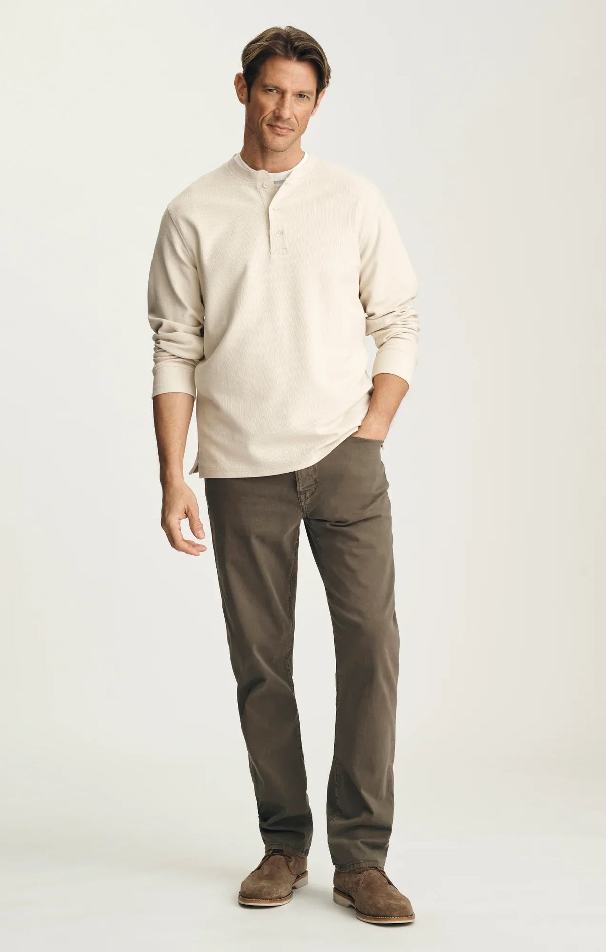 Courage Straight Leg Pants- Hardwood Twill