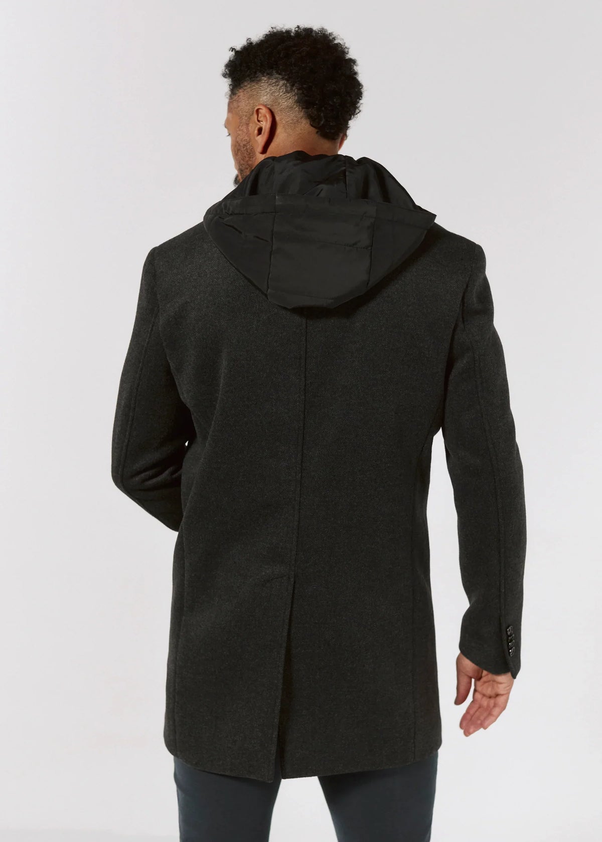 The Midtown Overcoat- Charcoal