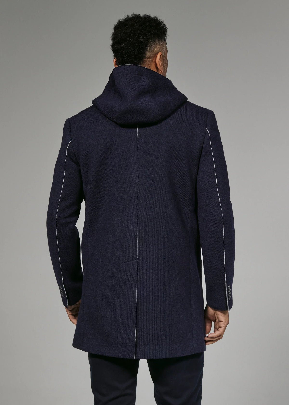 The Midtown Overcoat- Navy