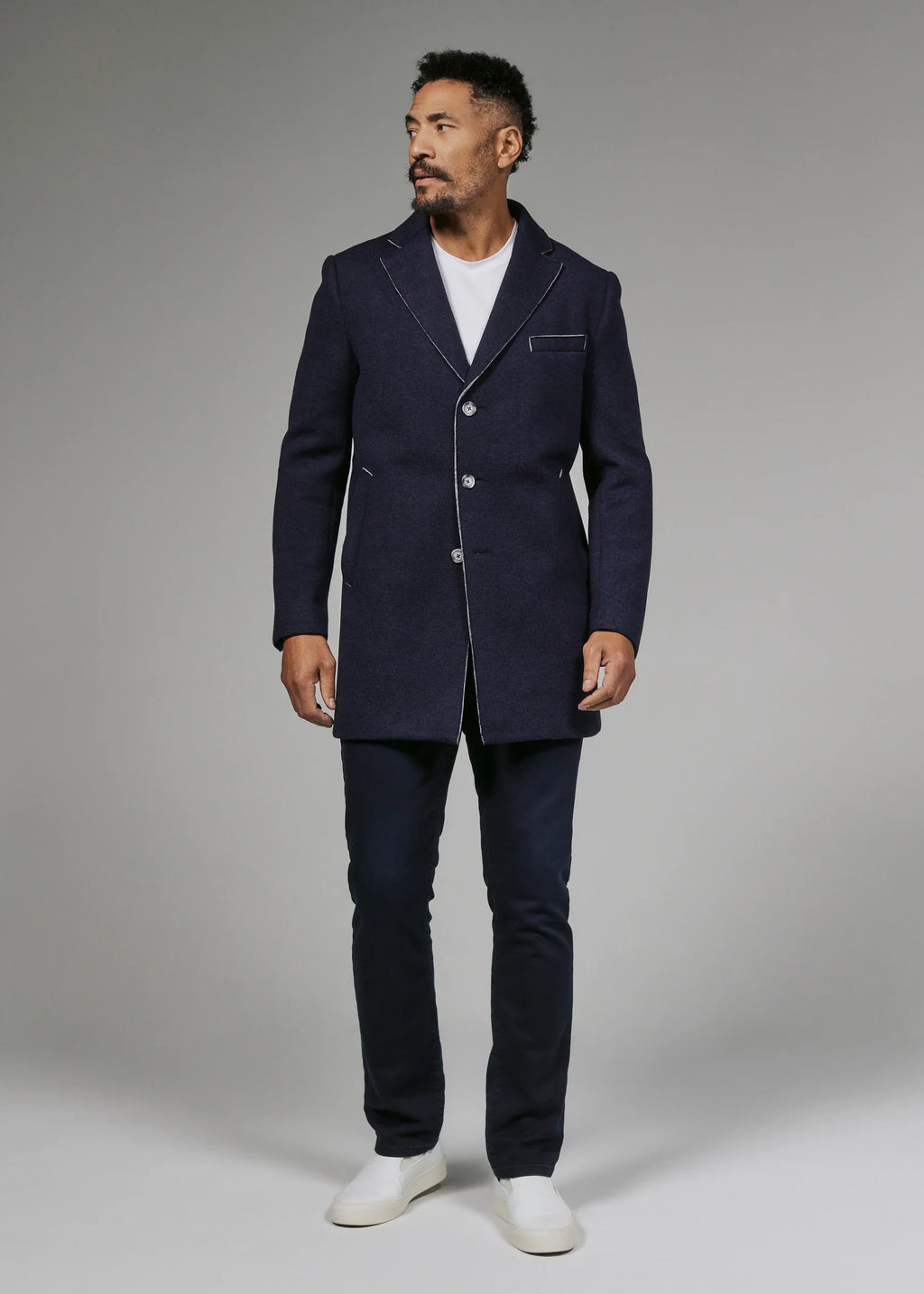 The Midtown Overcoat- Navy