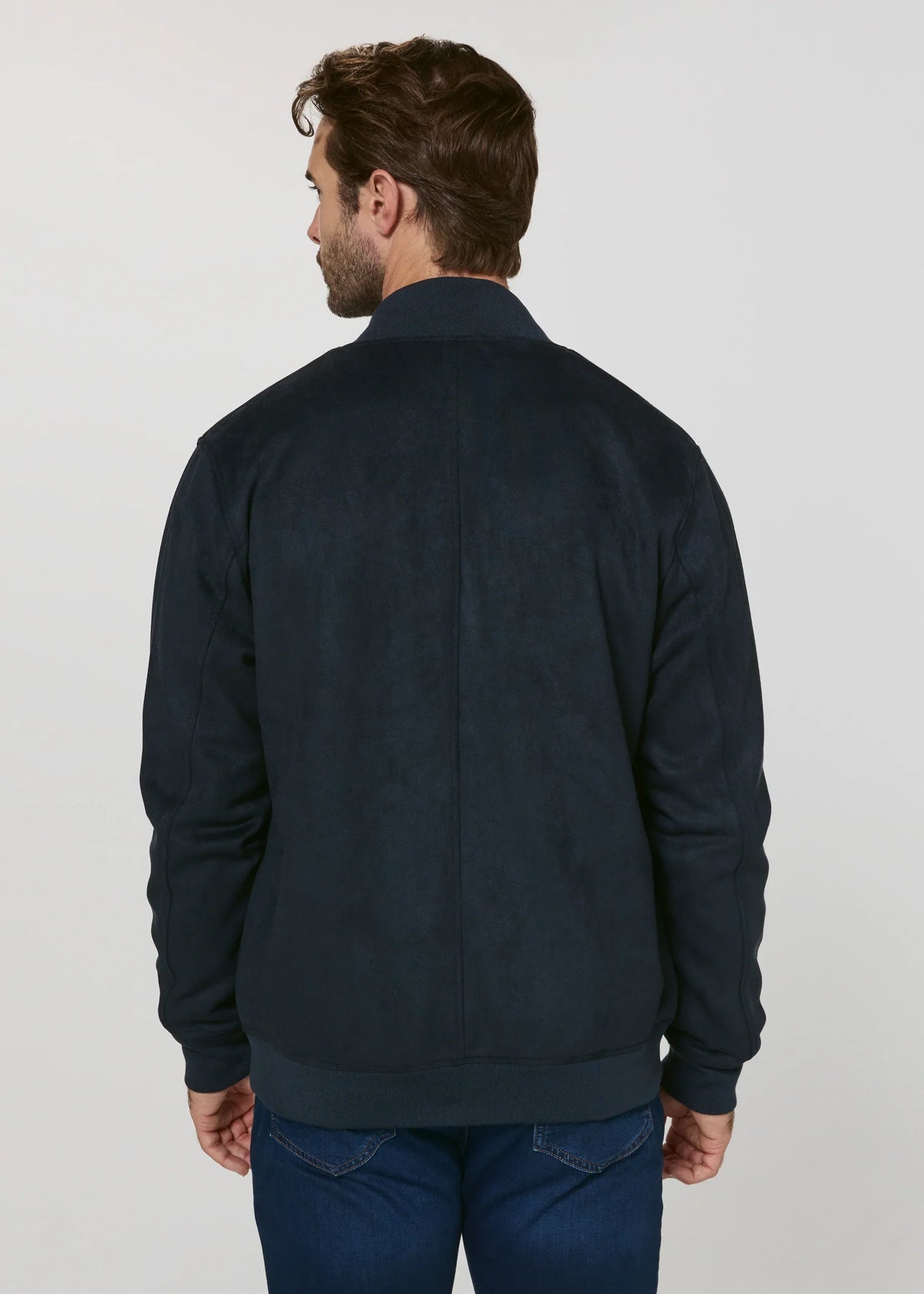 Dylan Suede Jacket- Petrol Navy