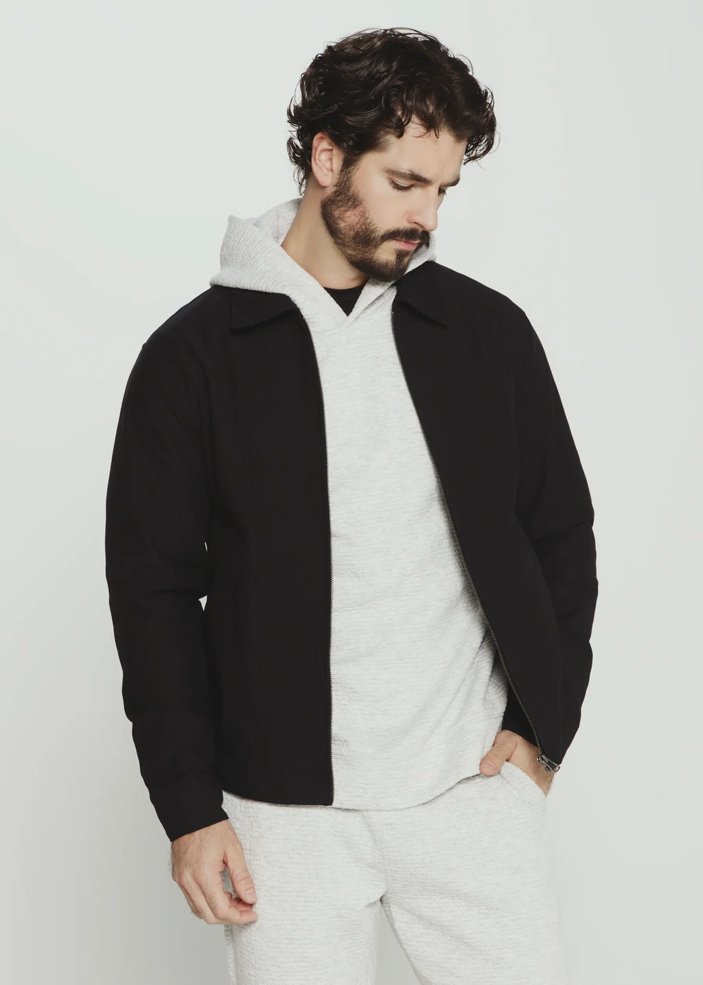 Baron Full Zip Jacket- Black