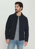 Baron Button Front Jacket- Navy