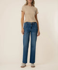 Avery High Rise Straight Leg- Fortune w/Dark Base