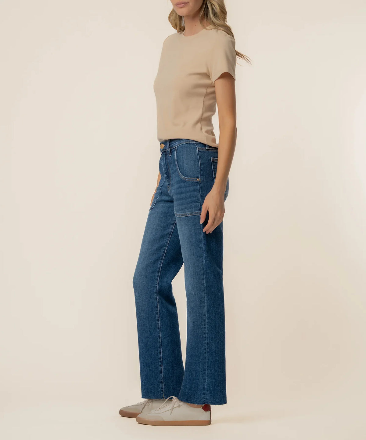 Avery High Rise Straight Leg- Fortune w/Dark Base