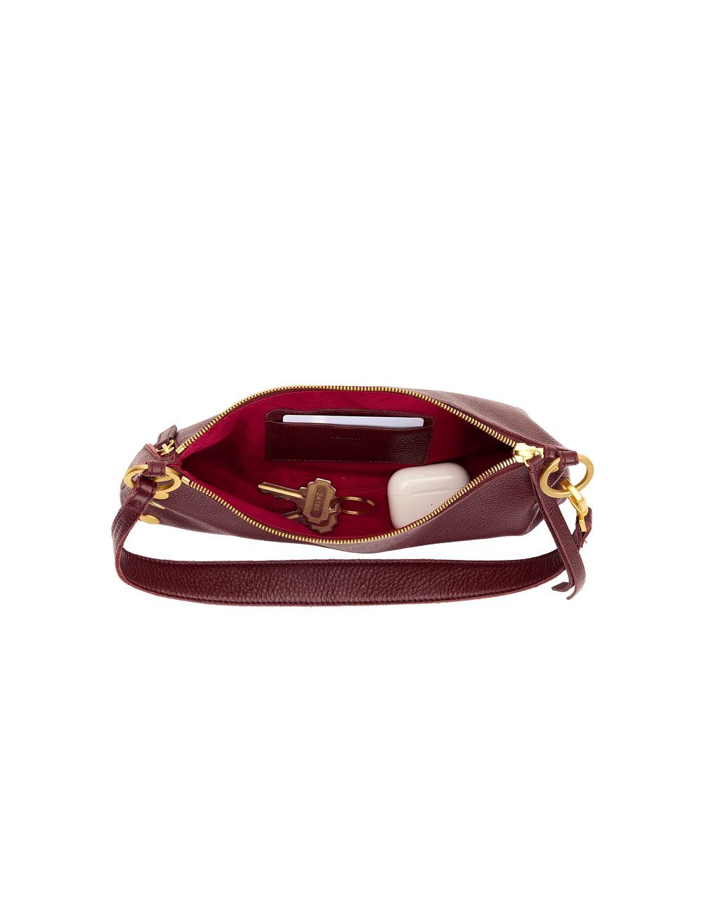 Kyle Small Purse- Cherrywood Pebble