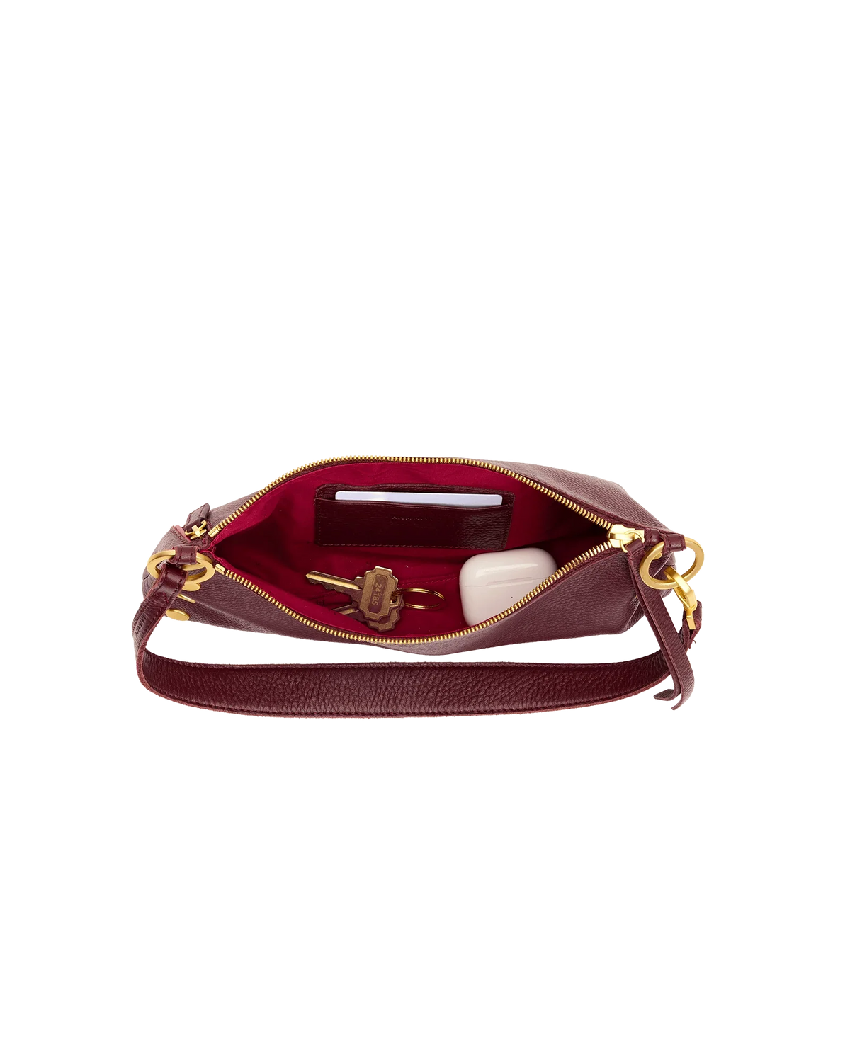 Kyle Small Purse- Cherrywood Pebble