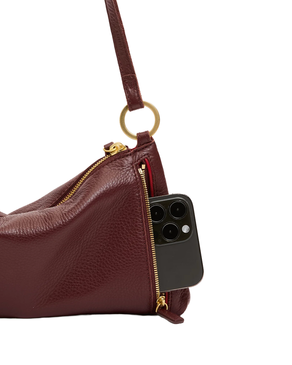 Kyle Small Purse- Cherrywood Pebble