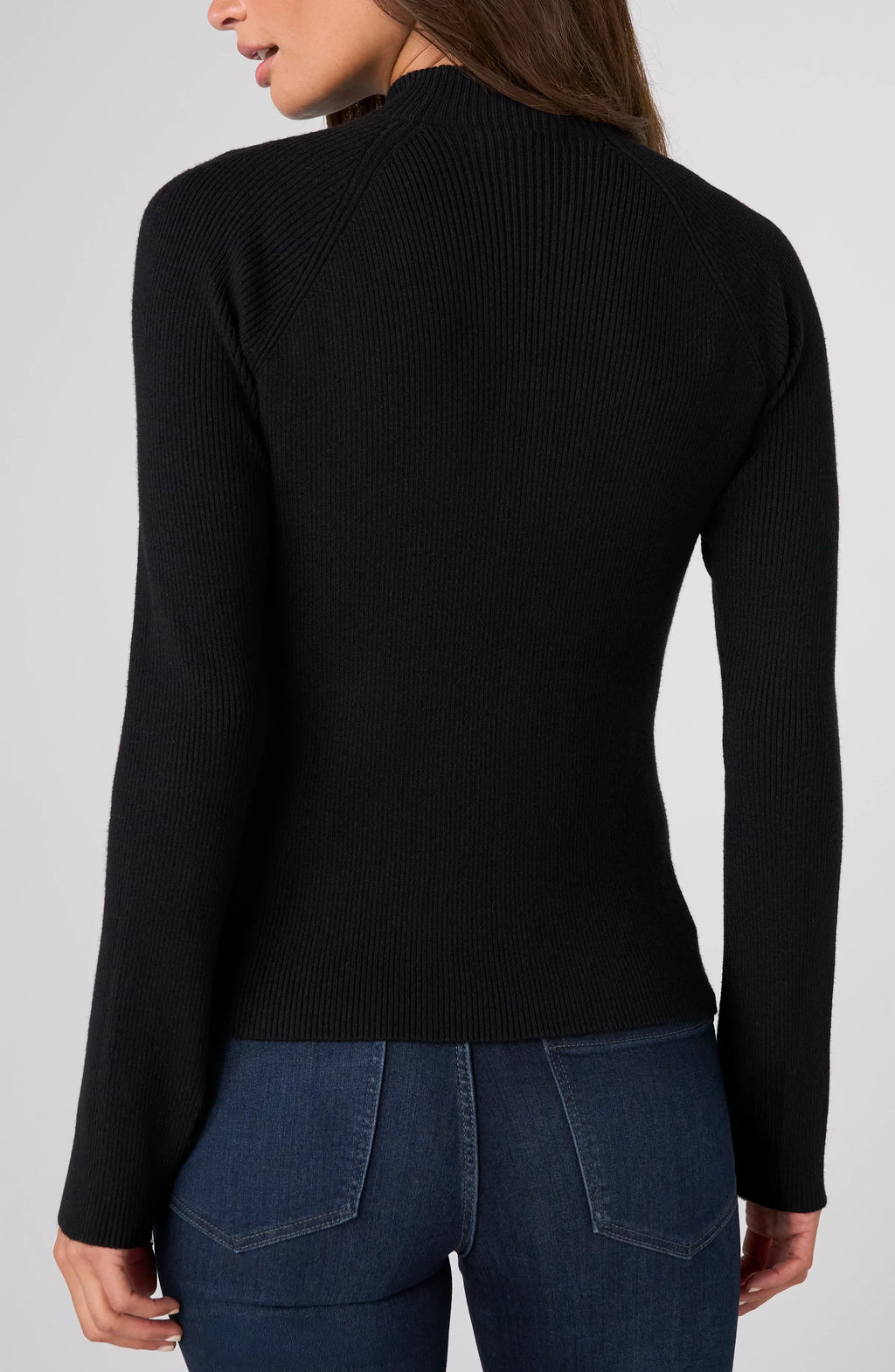 Long Sleeve Turtleneck Sweater- Black
