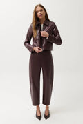 Eli High Rise Barrel Jean- Cabernet