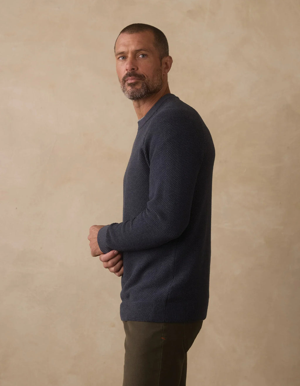 Coolmax Textured Crewneck Sweater- Waterloo