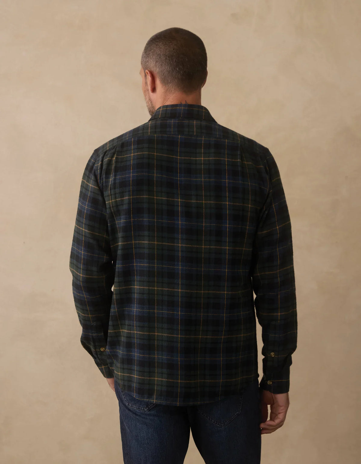 Hudson Double Brushed Flannel- Clover Plaid
