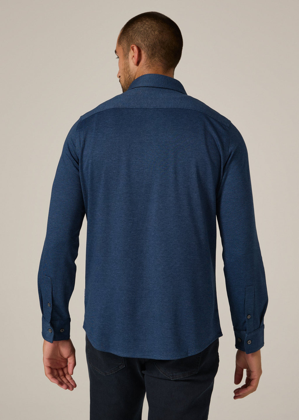 Bowery Long Sleeve Shirt- Navy