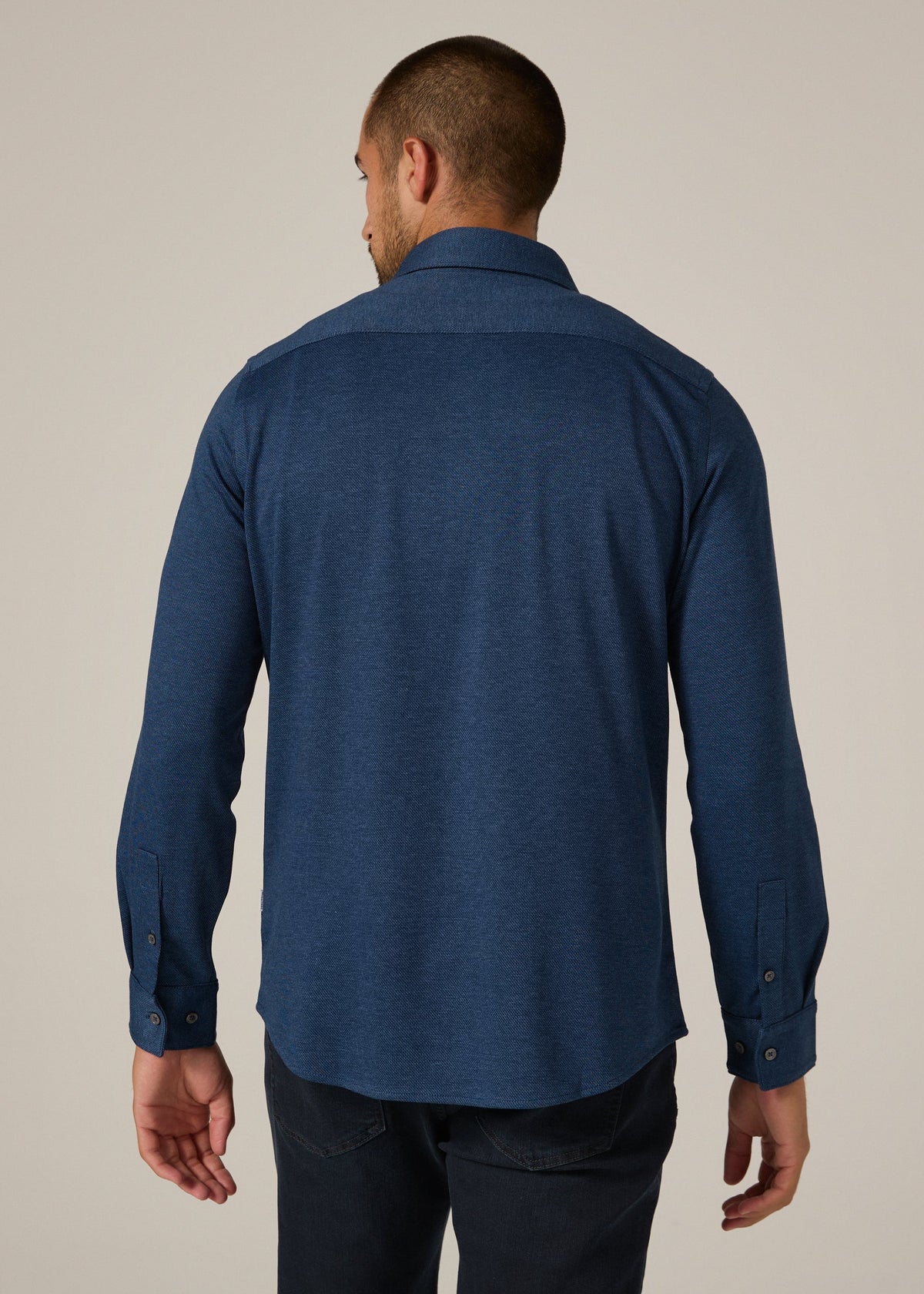 Bowery Long Sleeve Shirt- Navy