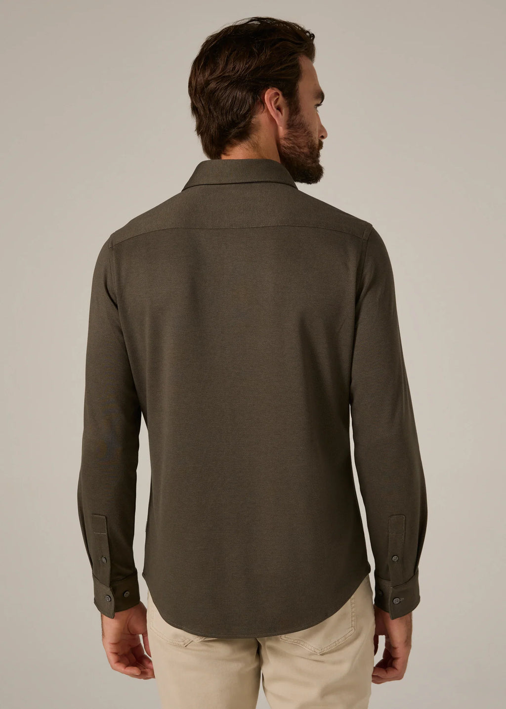 Bowery Long Sleeve Shirt- Olive