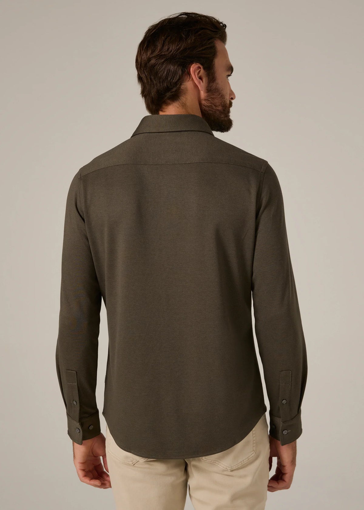 Bowery Long Sleeve Shirt- Olive
