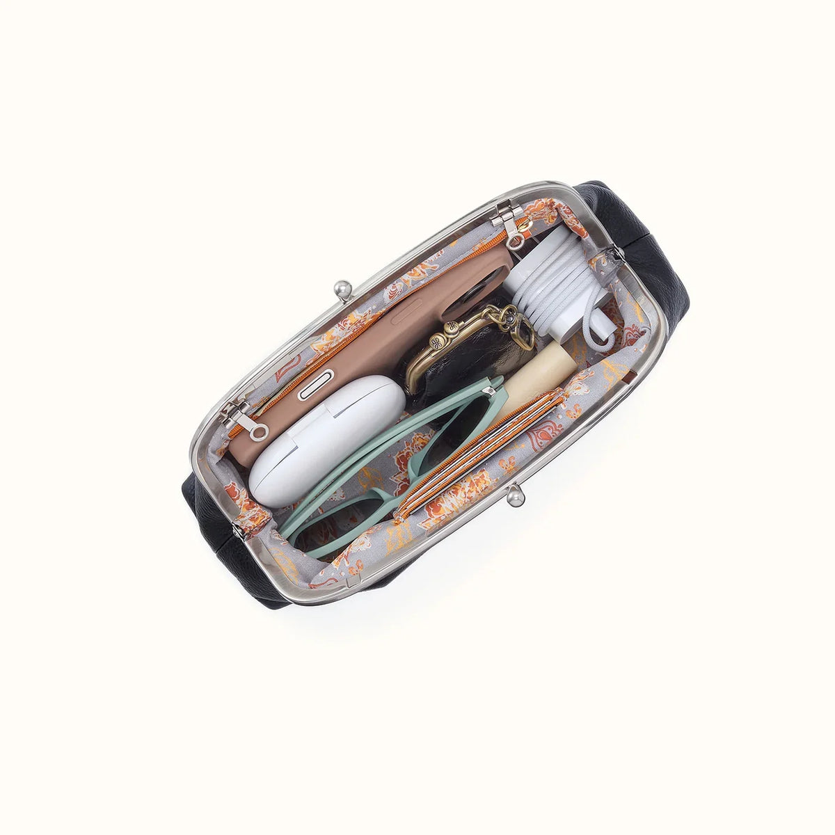 Alba Small Frame Dual Strap- Black