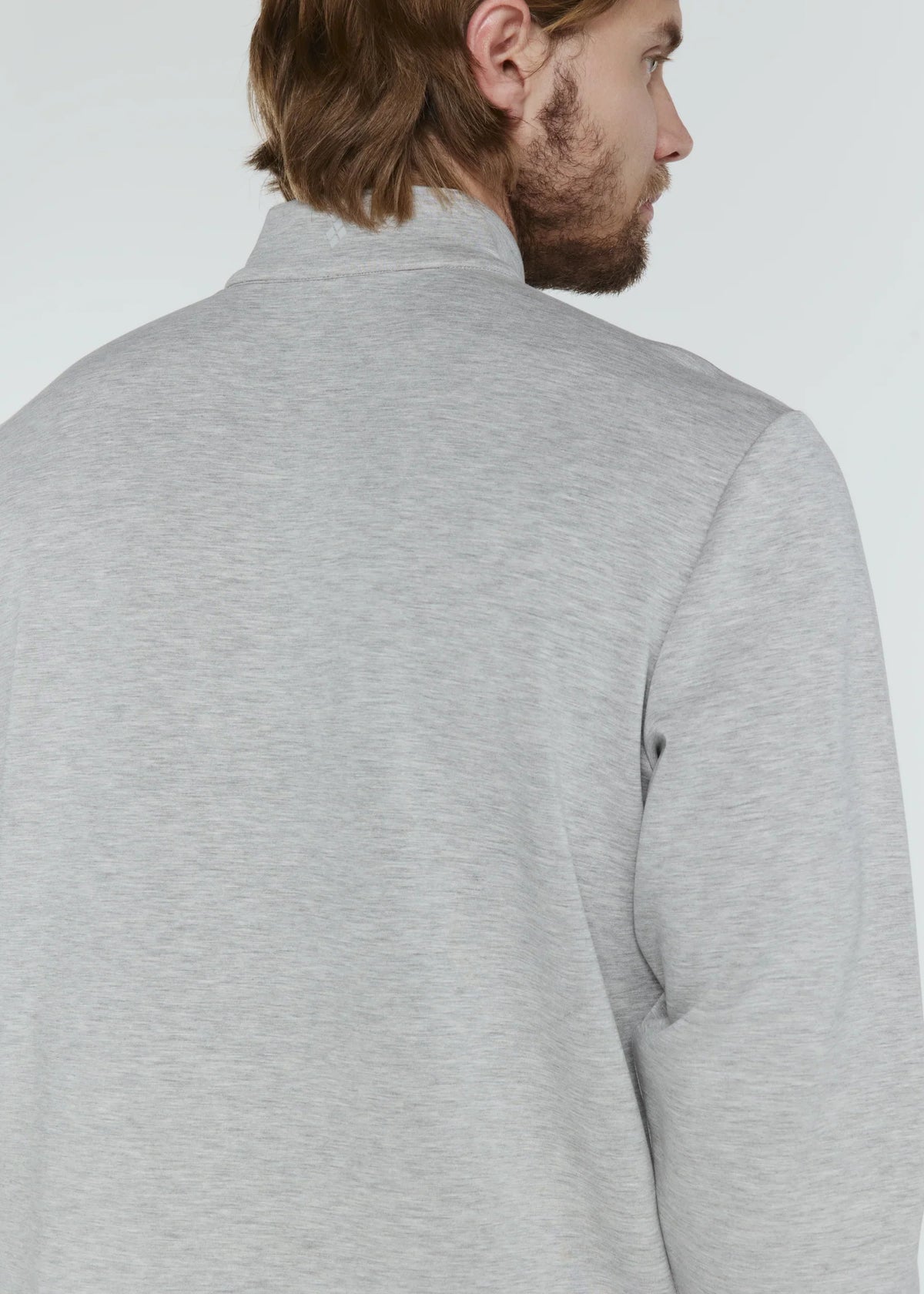 Rev Quarter Zip- Heather Grey