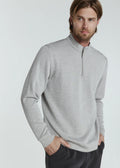 Rev Quarter Zip- Heather Grey