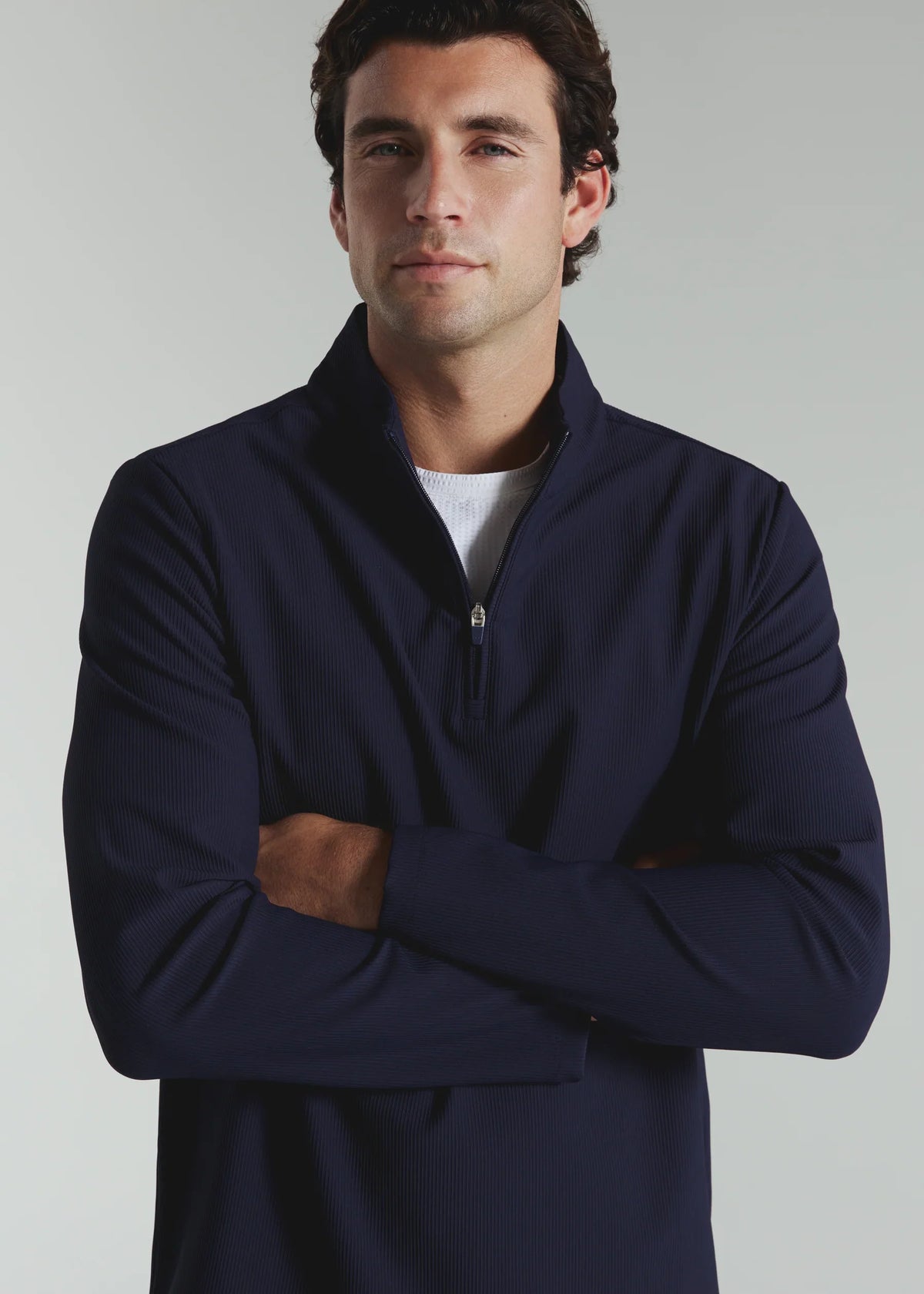 Drift Quarter Zip Pullover- Navy