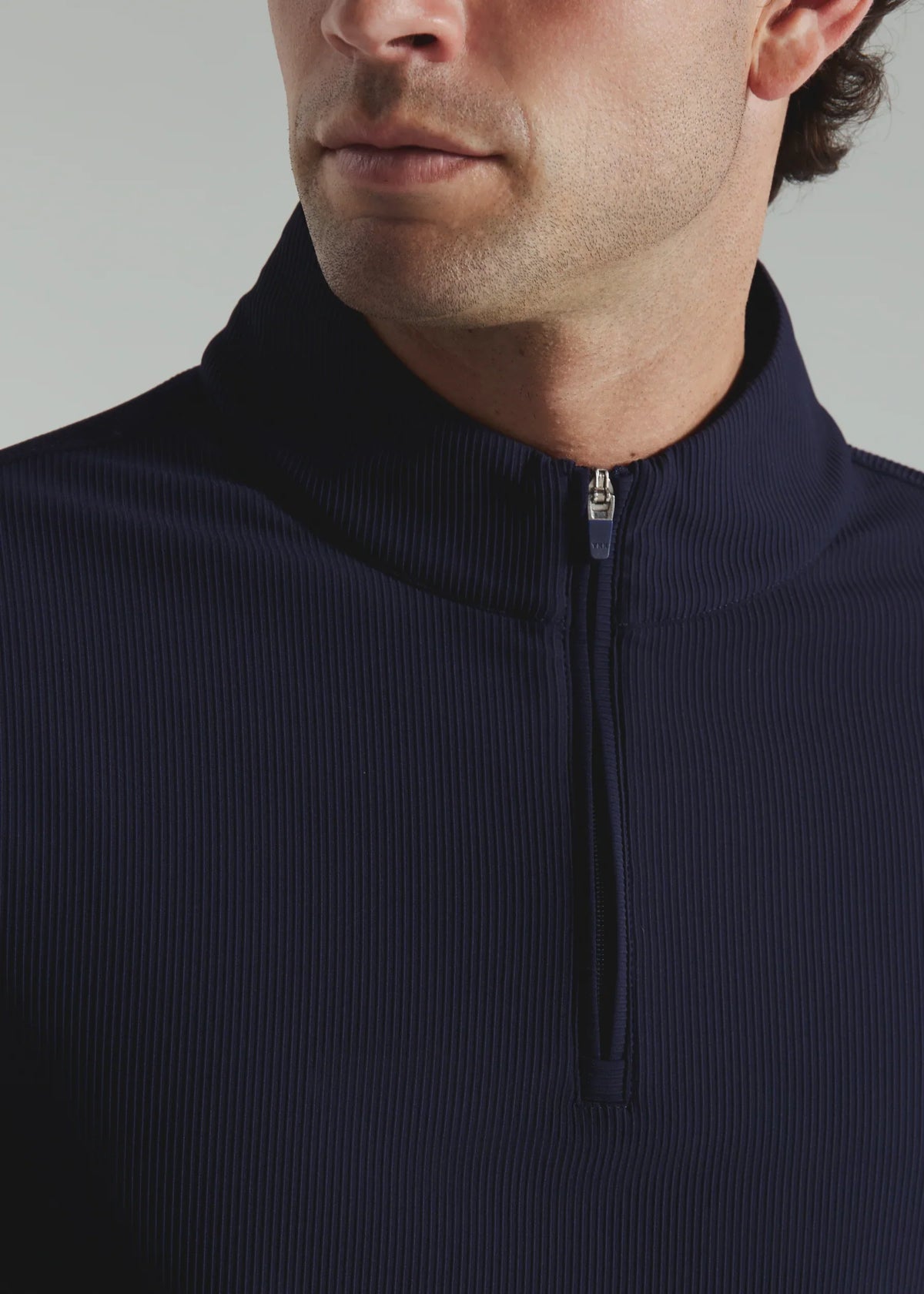 Drift Quarter Zip Pullover- Navy