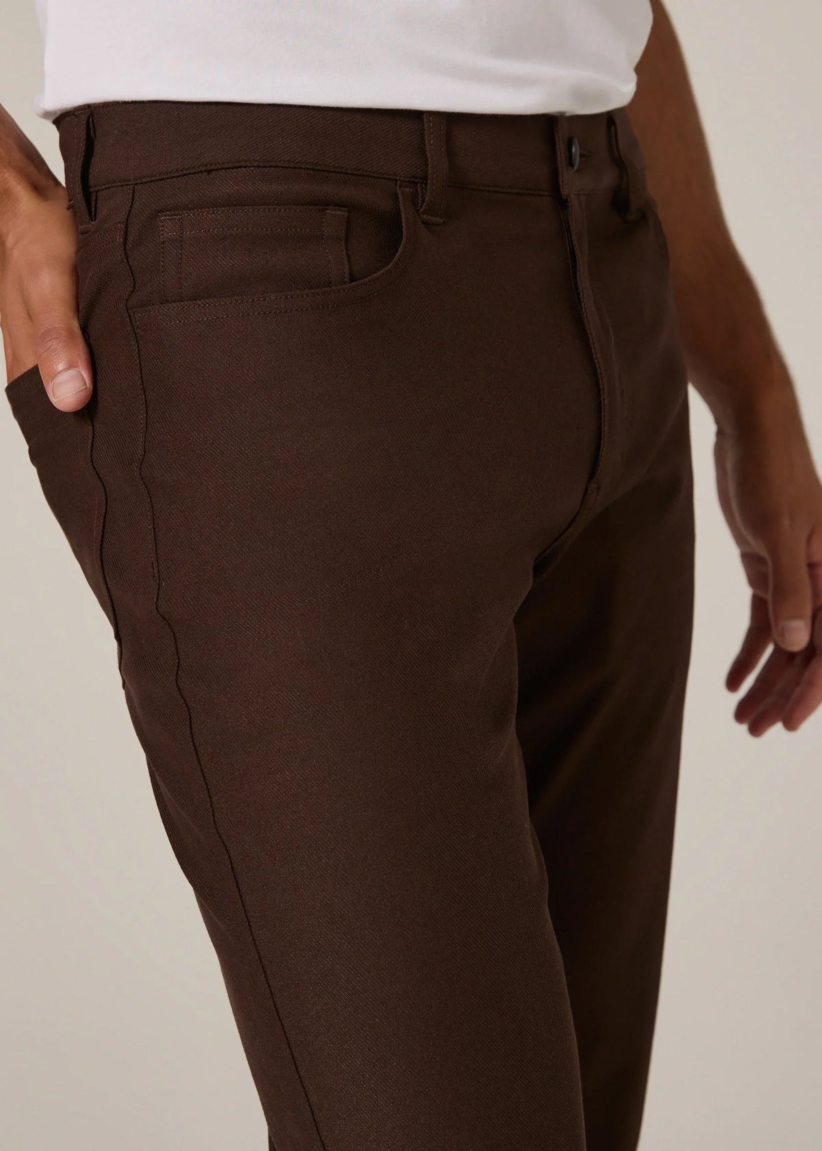 Baron 5-Pocket Pant- Walnut