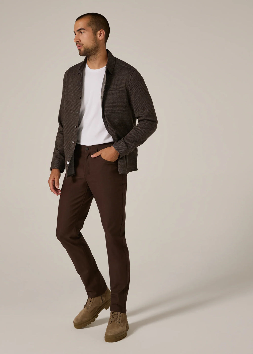 Baron 5-Pocket Pant- Walnut