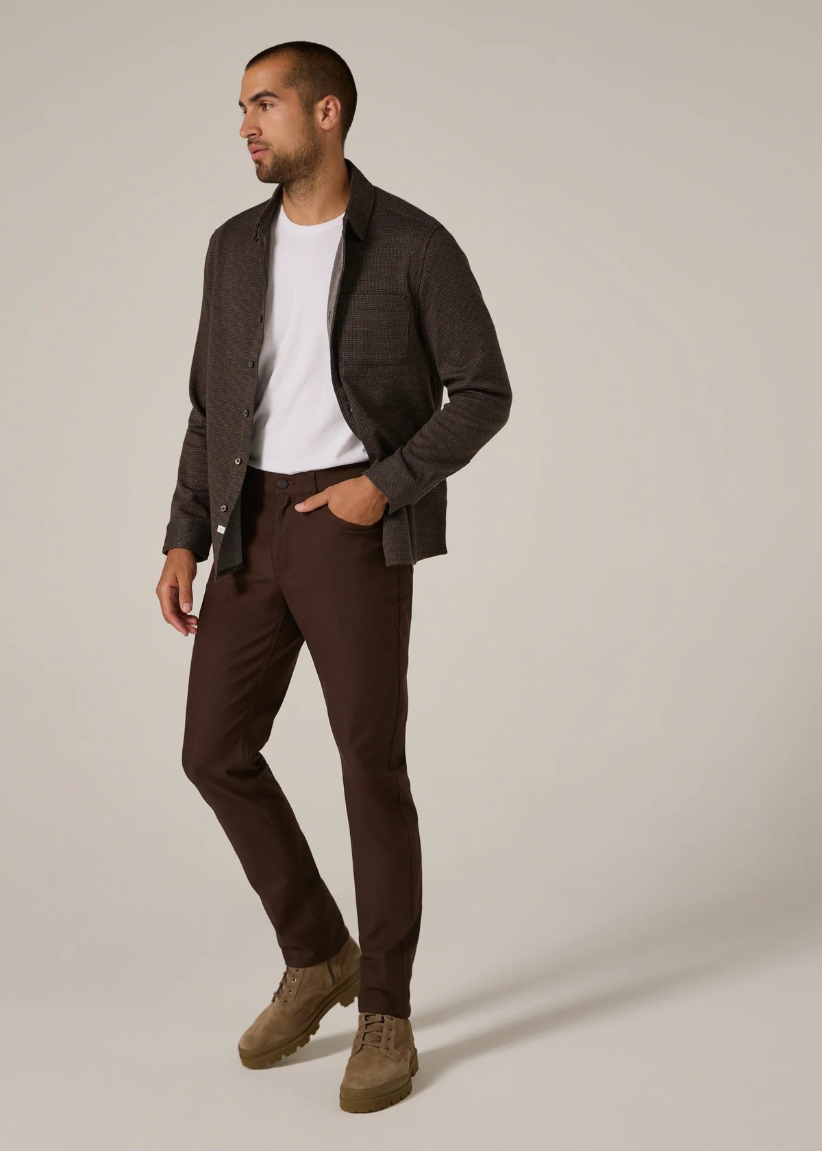 Baron 5-Pocket Pant- Walnut