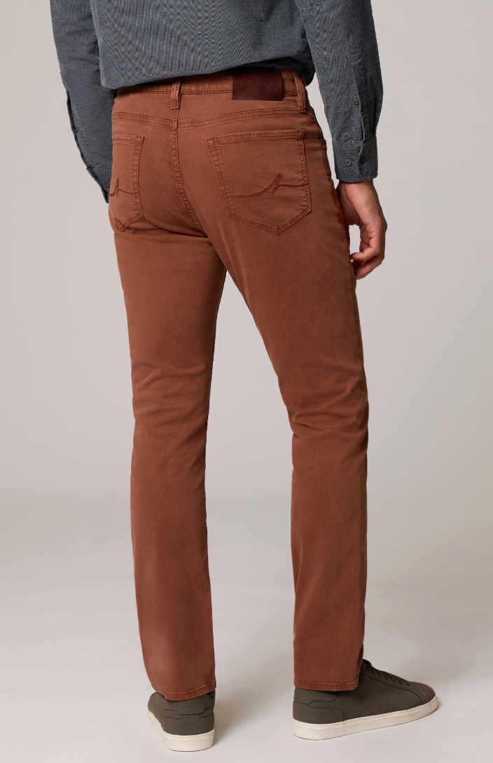Charisma Relaxed Straight Pants- Terracotta Twill