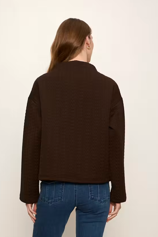 Sadie Quilted Top- Espresso Martini