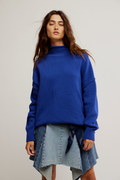 Torres Roll Neck Sweater- Skipper Blue