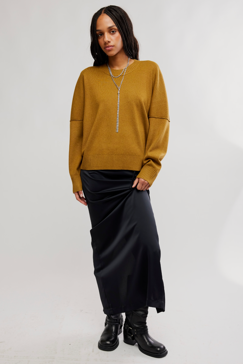 Alma Pullover- Olive Tapenade