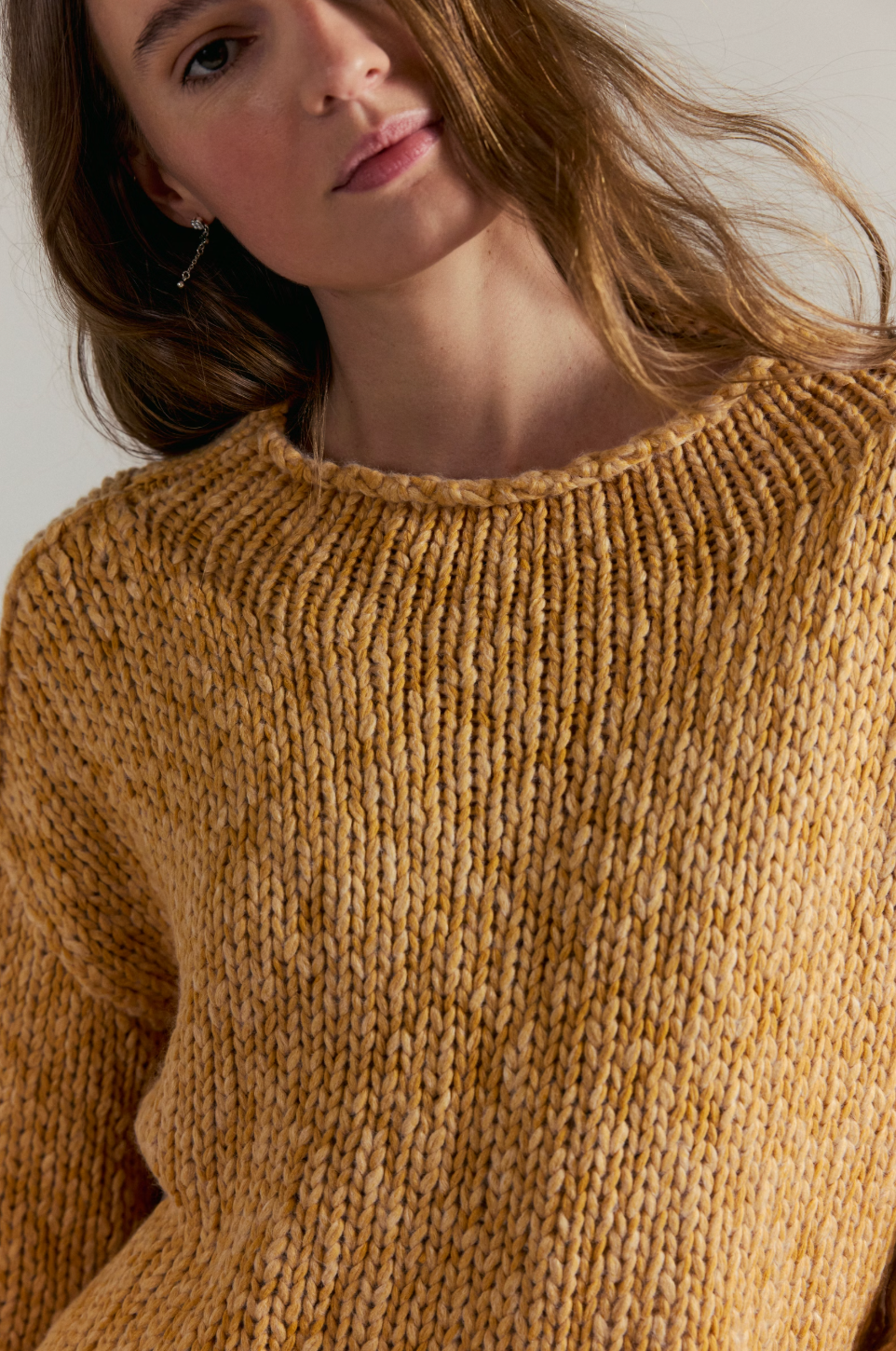 Opal Rollneck Sweater- Sweet Potato