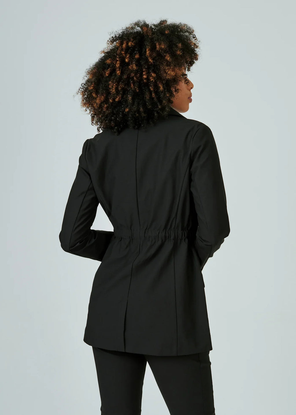 7Diamonds Infinity™ Cinched Waist Blazer- Black
