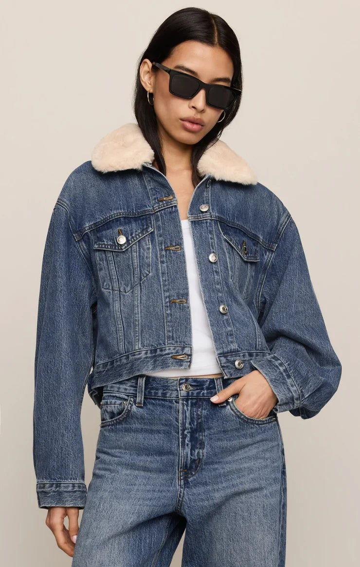 Daily Sherpa Denim Jacket- Hush