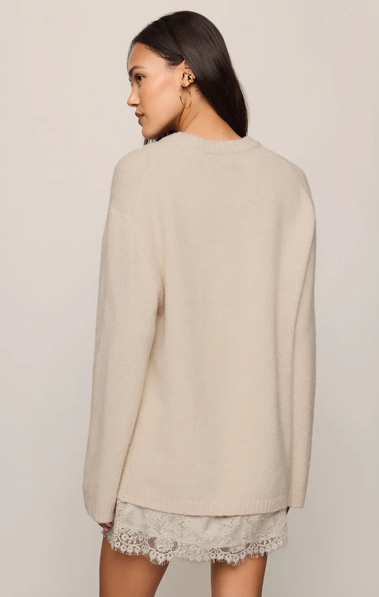 Chill Mode Sweater- Frosted Pearl