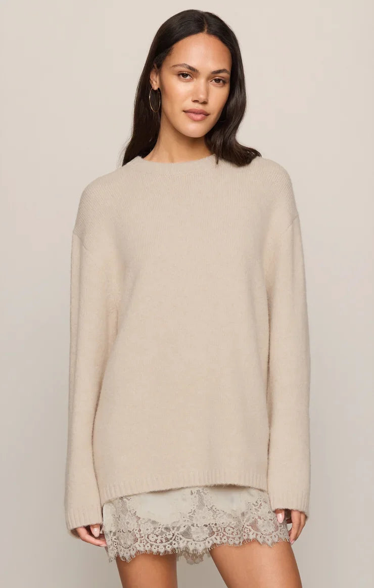 Chill Mode Sweater- Frosted Pearl