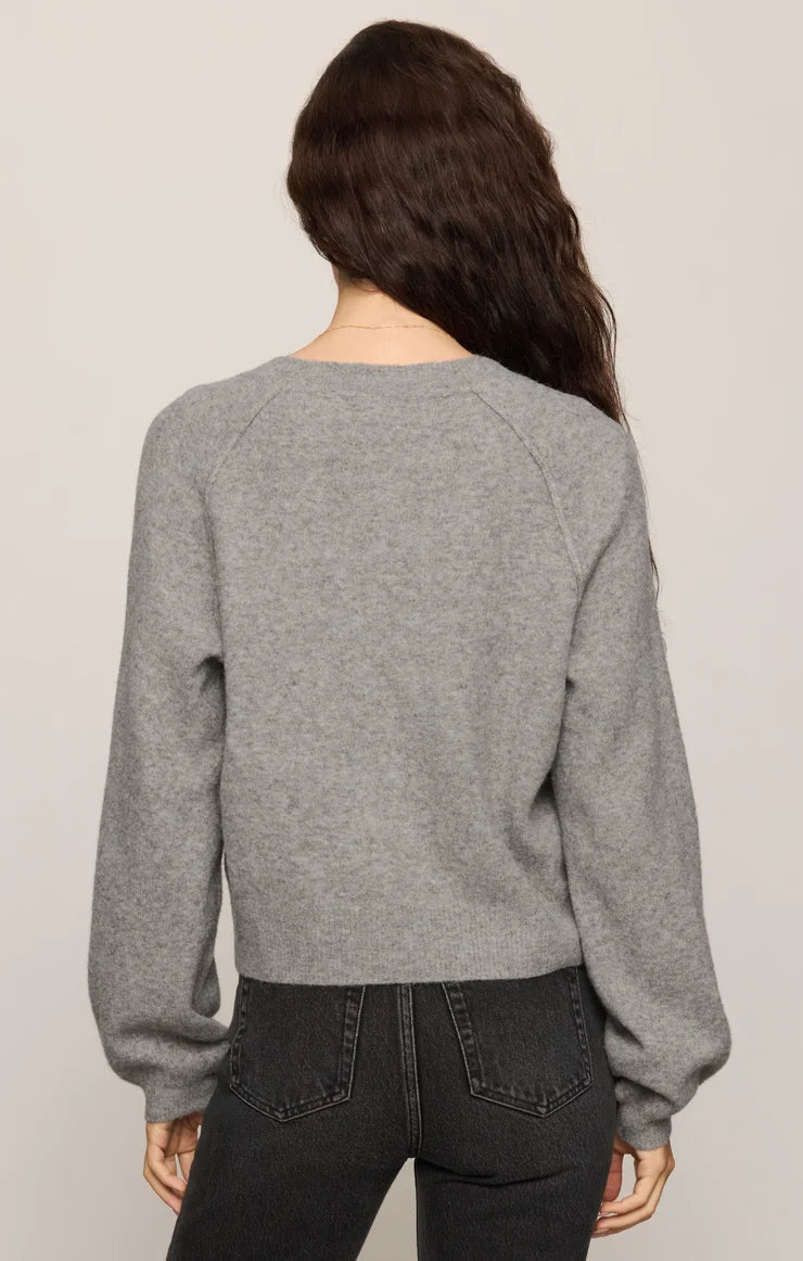 Westmont Henley Sweater- Classic Heather Grey