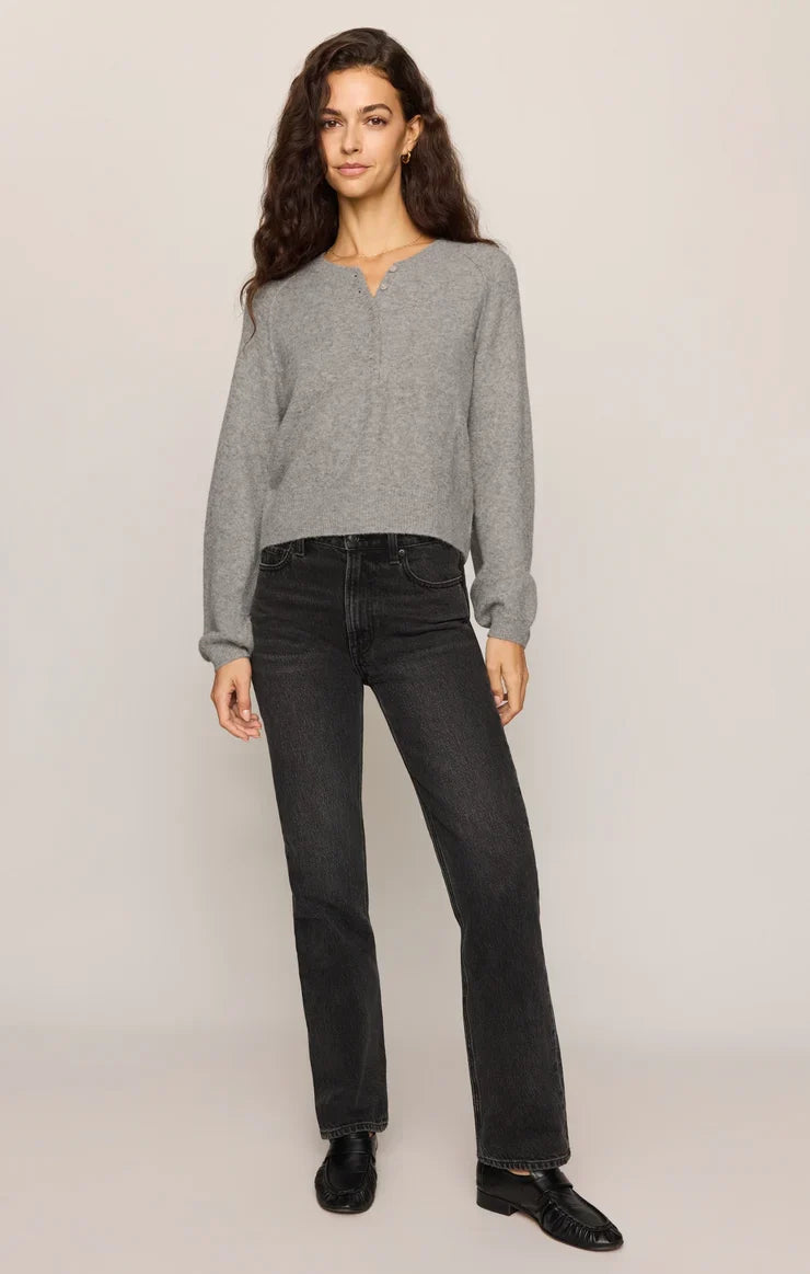 Westmont Henley Sweater- Classic Heather Grey