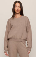 Take It Easy Sweater- Heather Ash