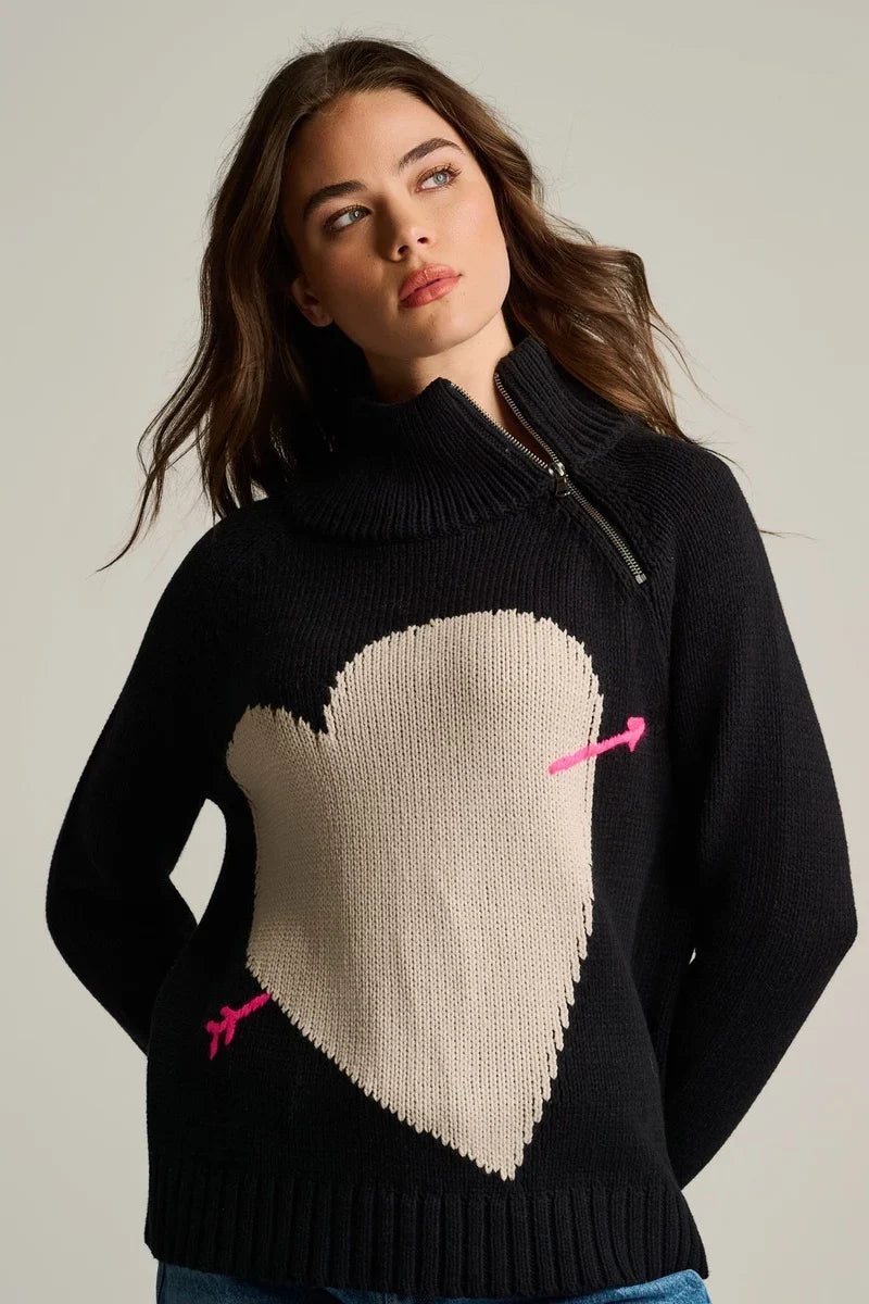Take Aim Sweater- Black